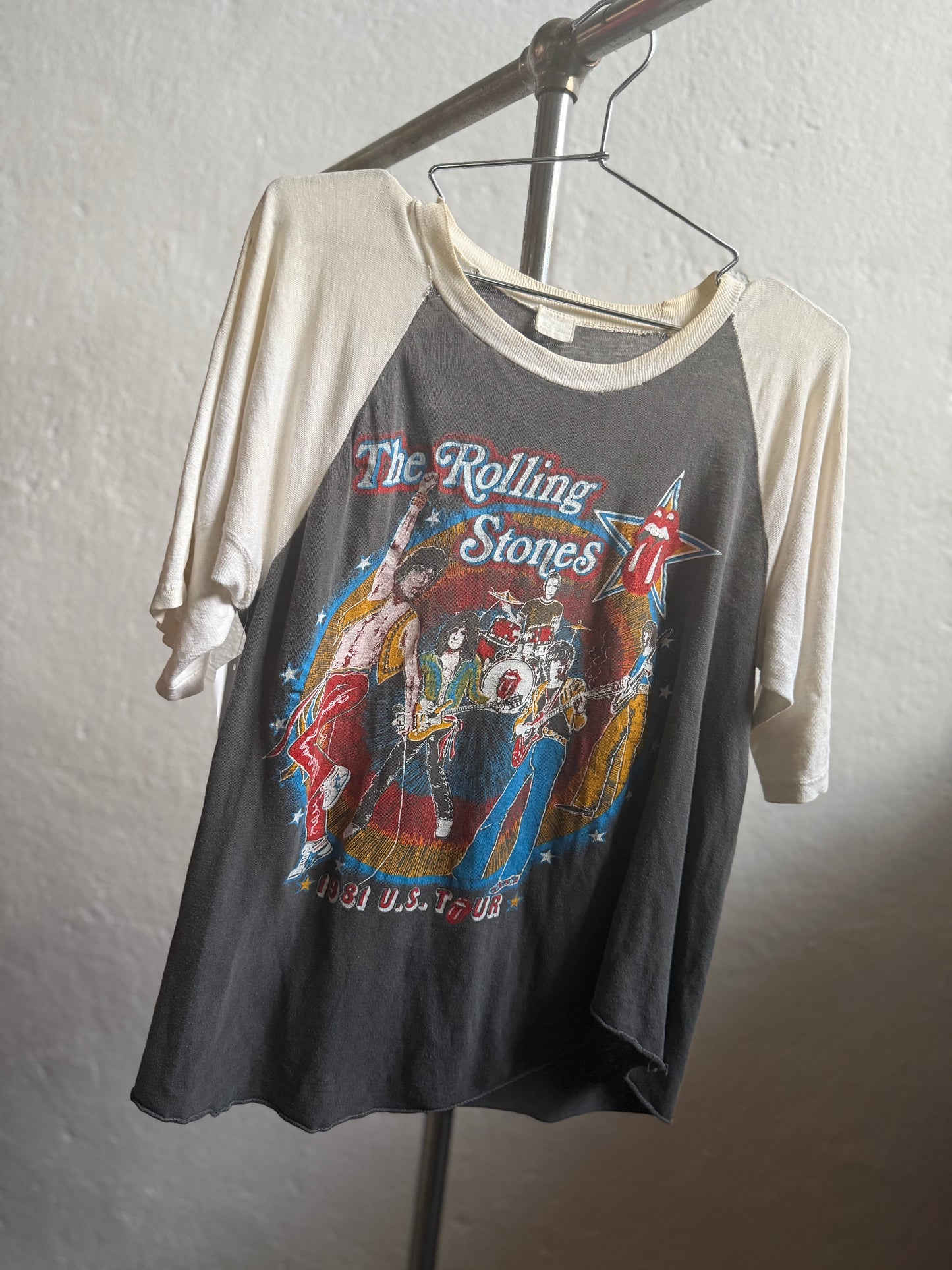 1981 Rolling Stones Tattoo You Raglan T