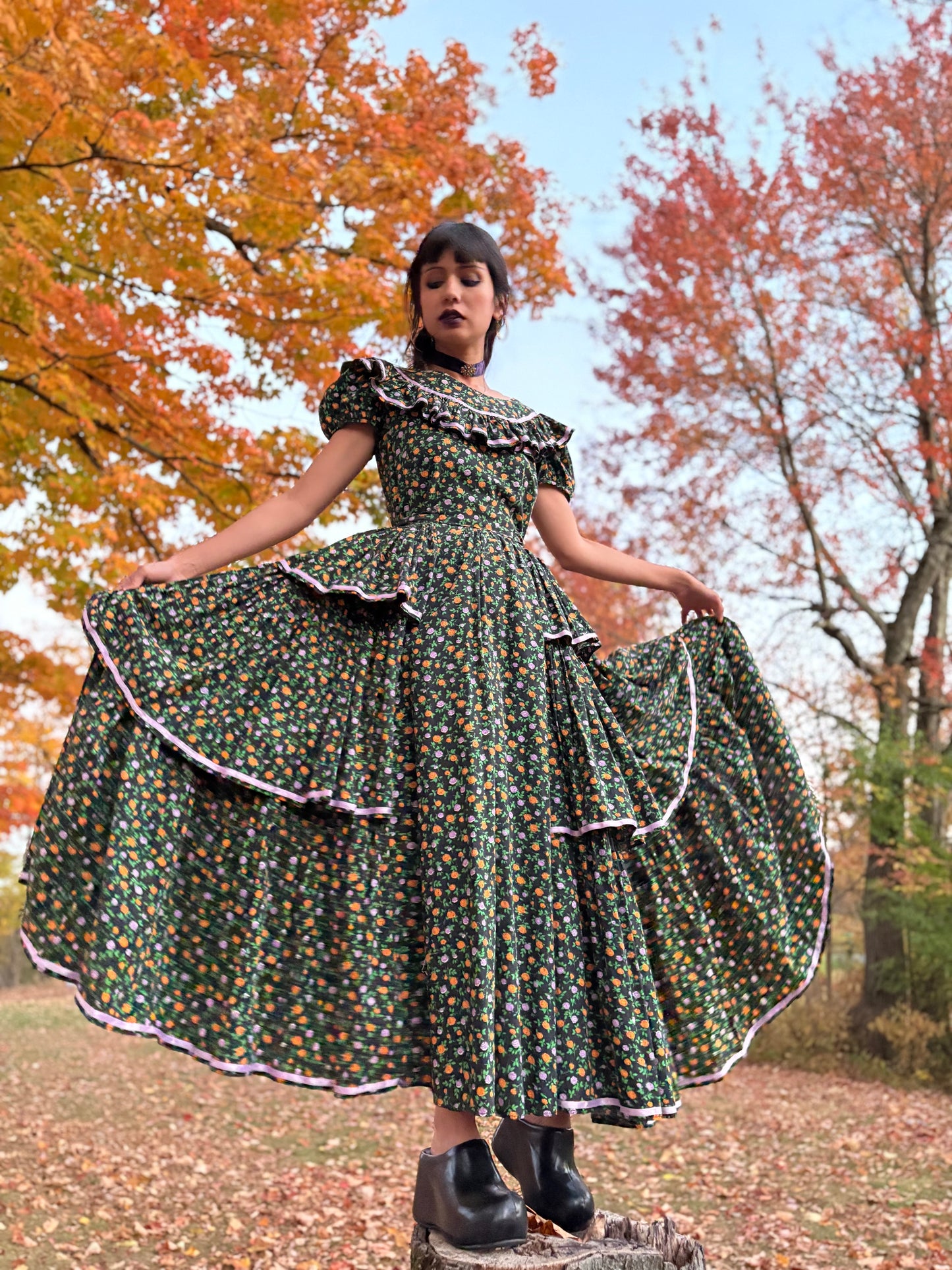 ca. 1950s ruffle dream dress